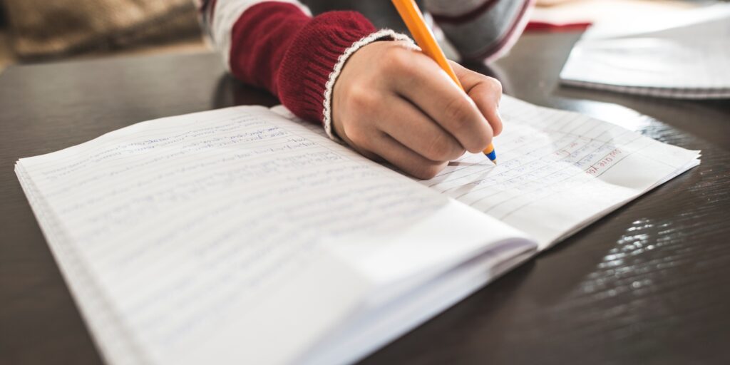 How to Choose the Right Grade-level Homeschool Writing Curriculum from EIW 1 How to Choose the Right Grade Hero